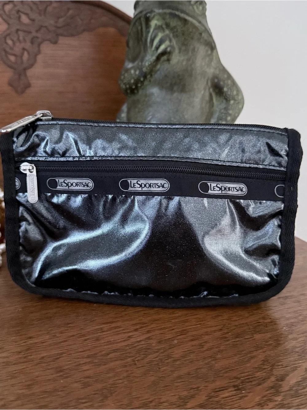 LeSportsac Black Cosmetic Pouch
